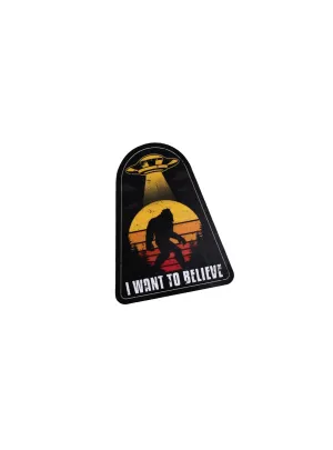 Bigfoot I Want To Believe Sticker