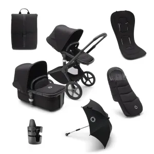 Bugaboo Fox 5 Essential Bundle - Black/Midnight Black/Midnight Black