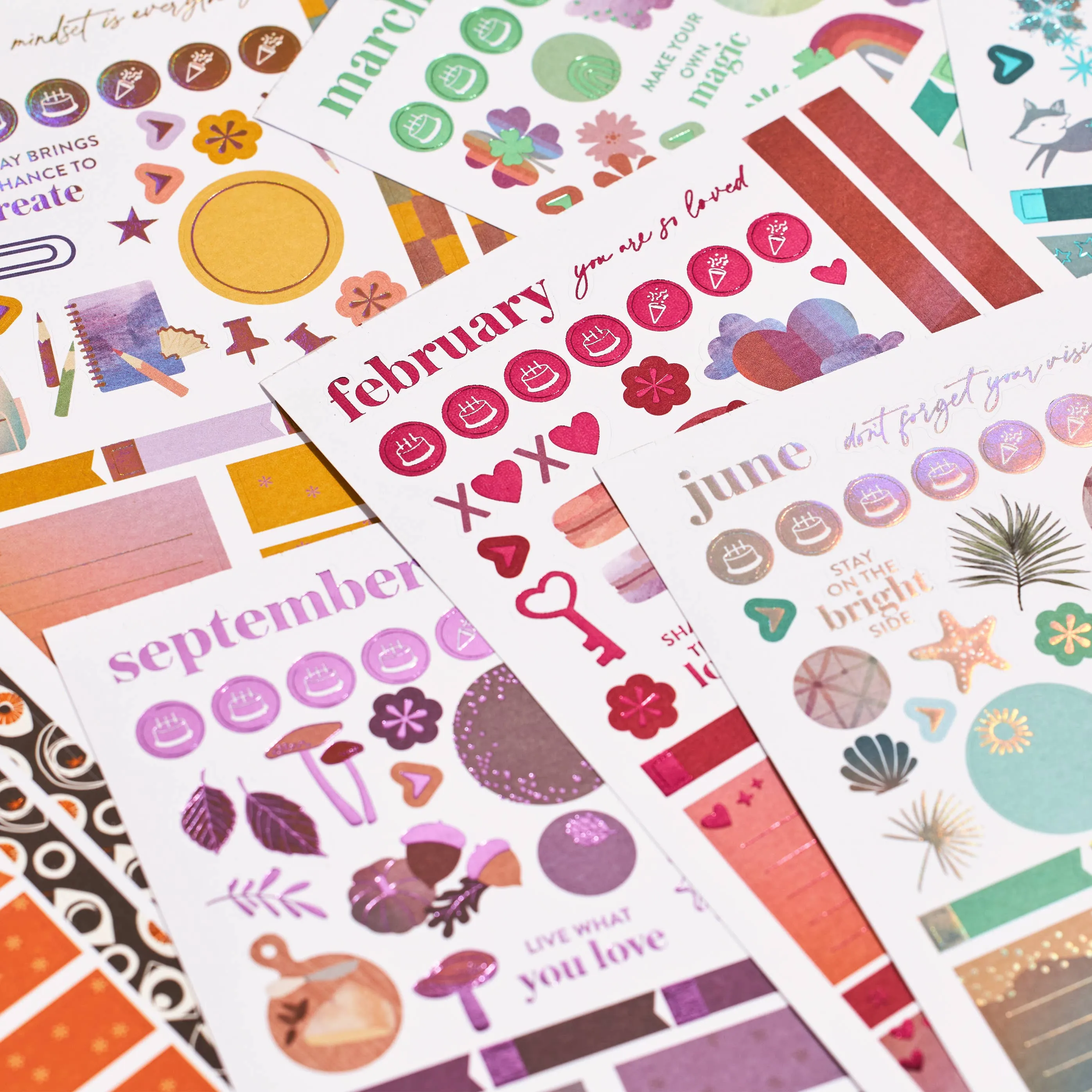 Erin Condren Monthly Sticker Book - Edition 9