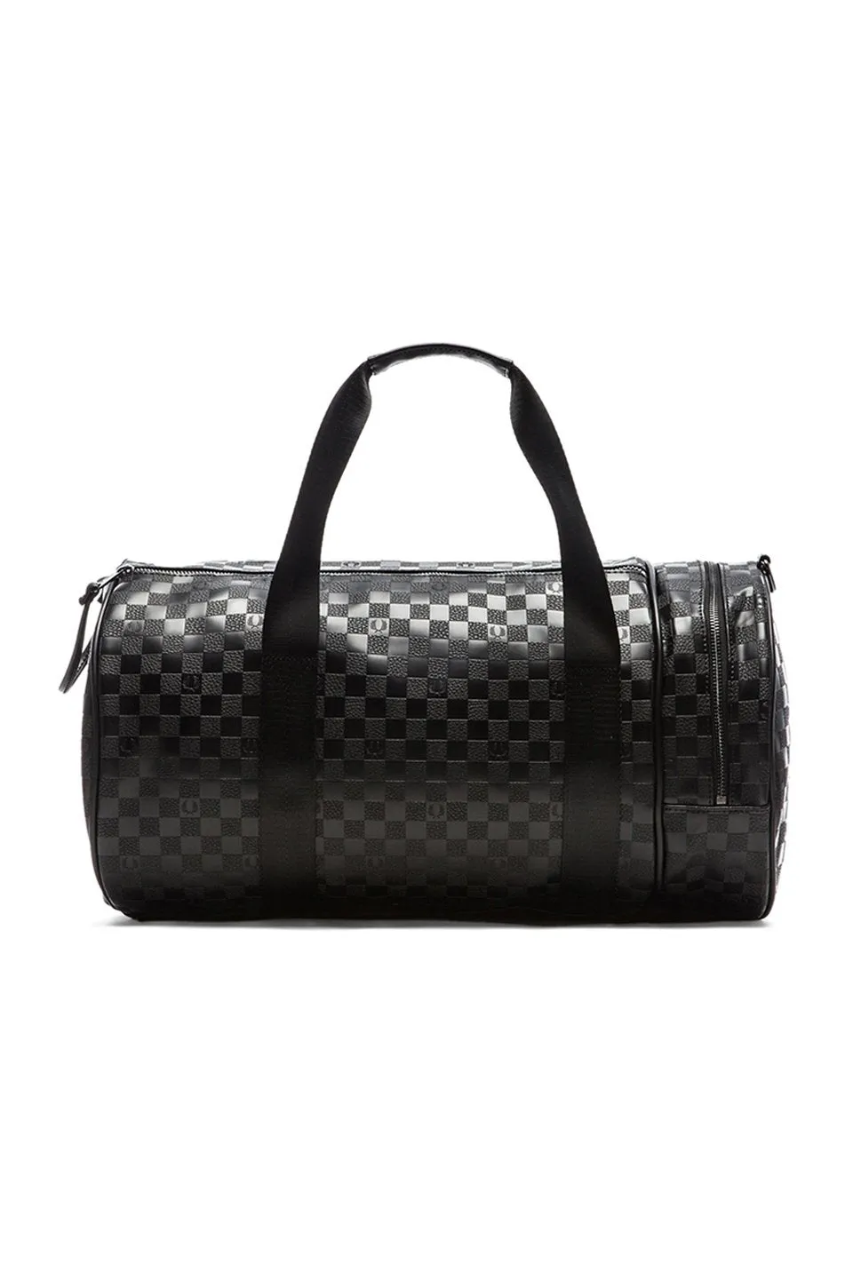 FRED PERRY NYLON CHECKER BARREL BAG