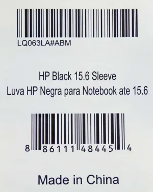 HP Notebook Black Laptop Bag LQ063LA#ABM