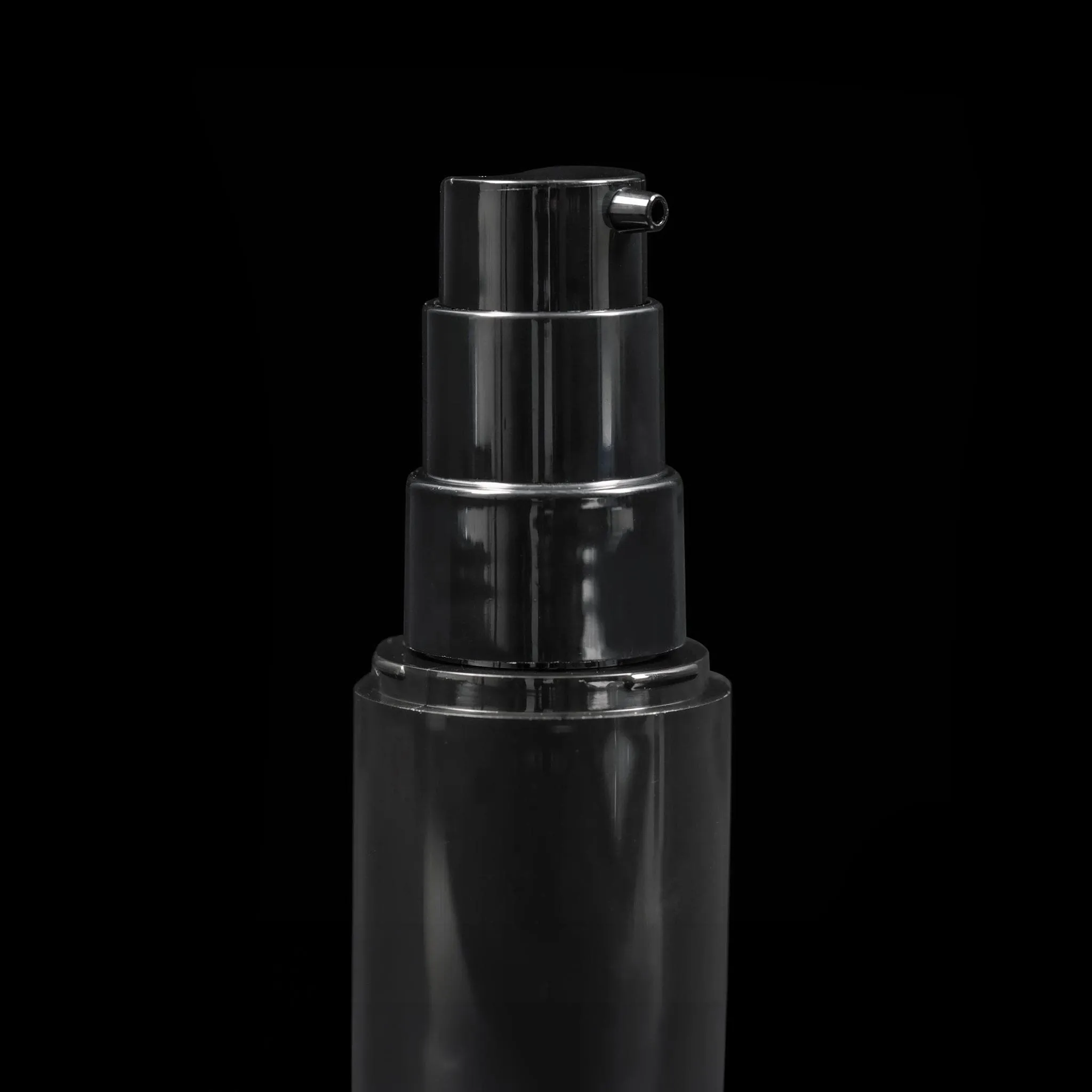 Impact 15 ML PCR Black PP Airless Bottle with Mono-Material Pump