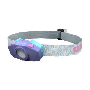 Kidled2 Headtorch Purple with Rainbows by Ledlenser