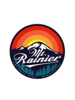 Mt. Rainier Sunset Sticker