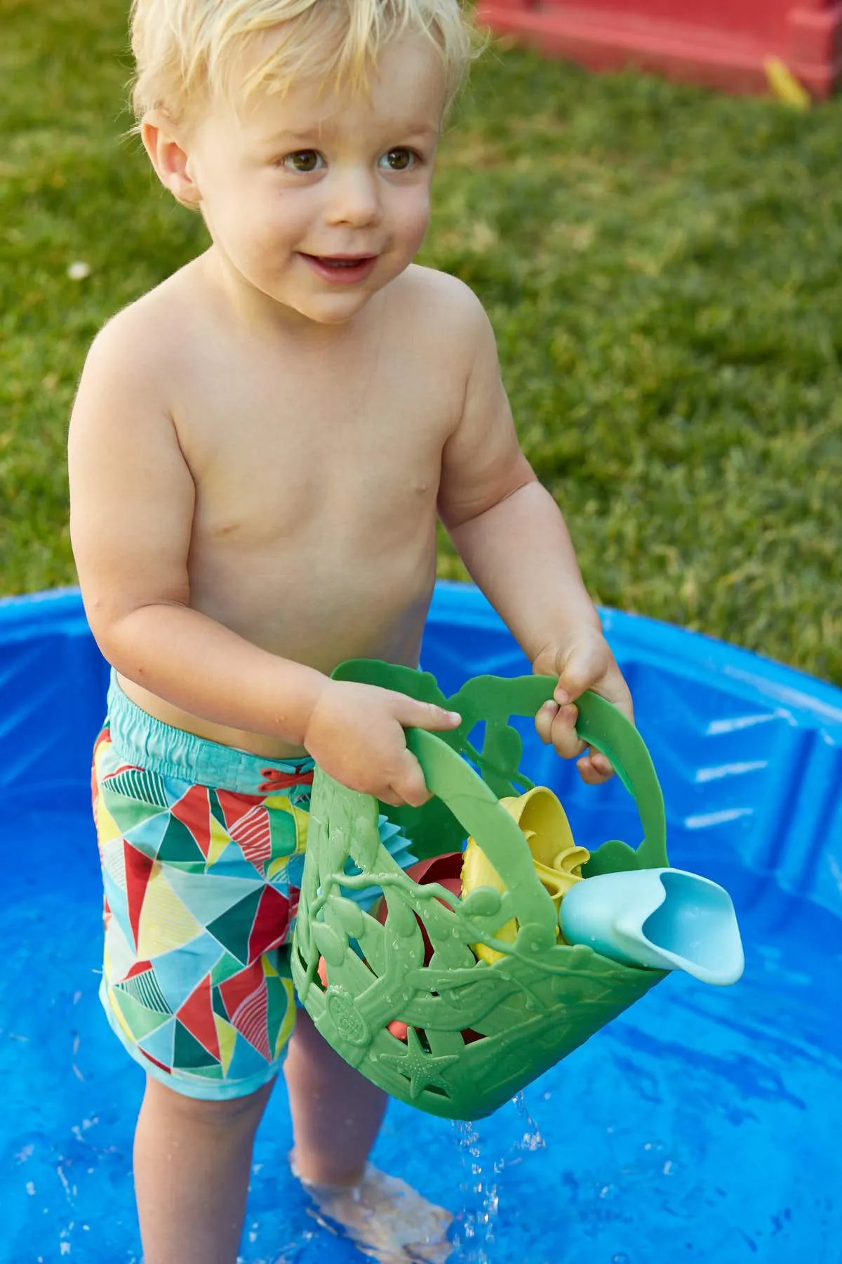 NEW! Tide Pool Bath Set Made in USA with Recycled Plastic Bath Toy Green Toys