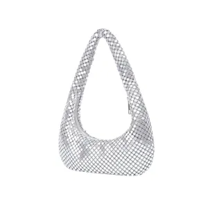 Pre Order:  Casual Aluminum Sequin Armpit Shoulder Bag