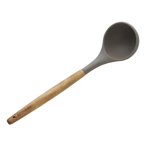 Provisions Acacia wood and silicon ladle