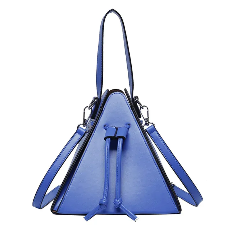 Pyramid Leather Frame Bag