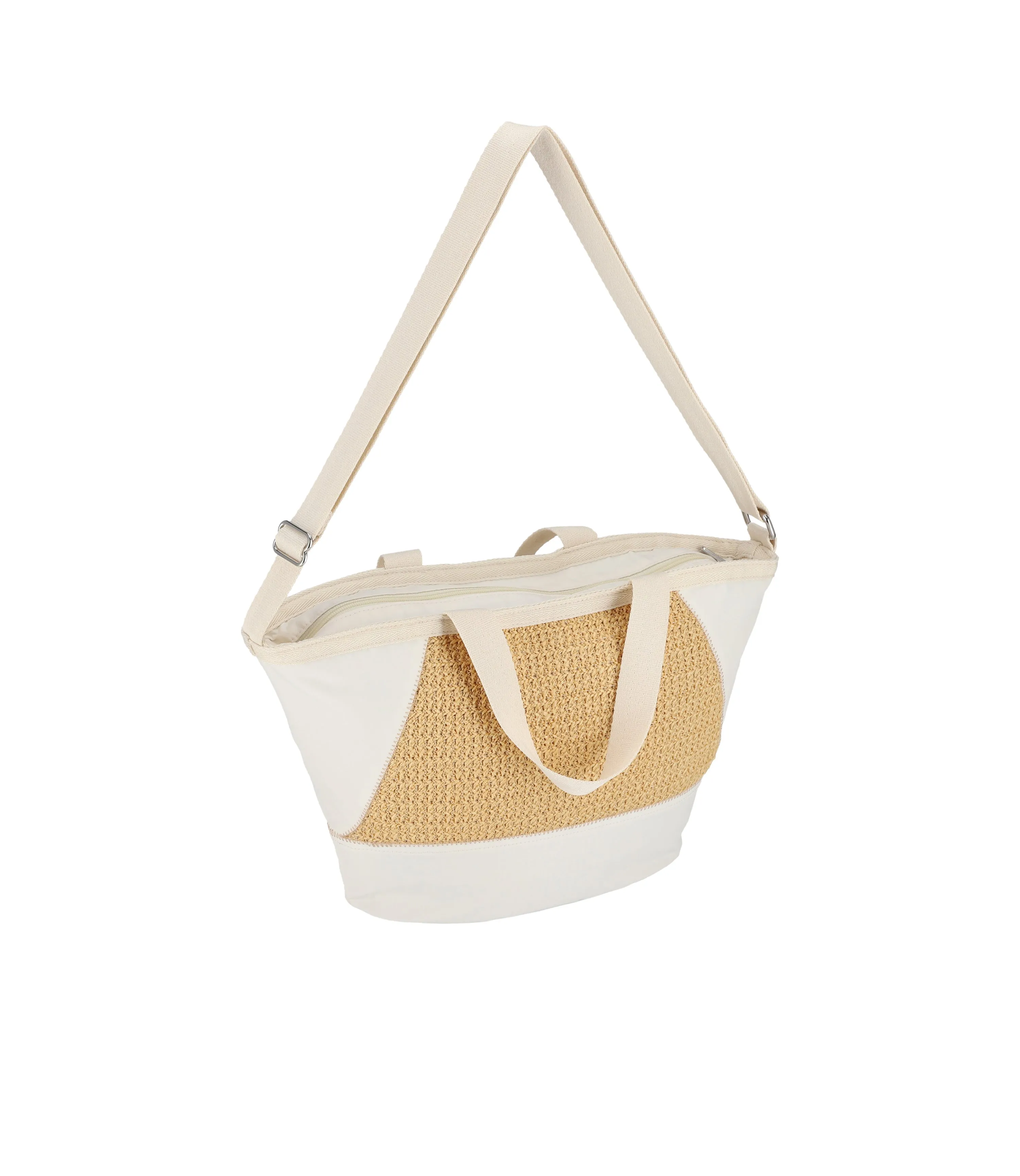 Raffia Convertible Tote