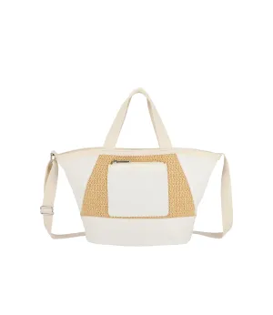 Raffia Convertible Tote