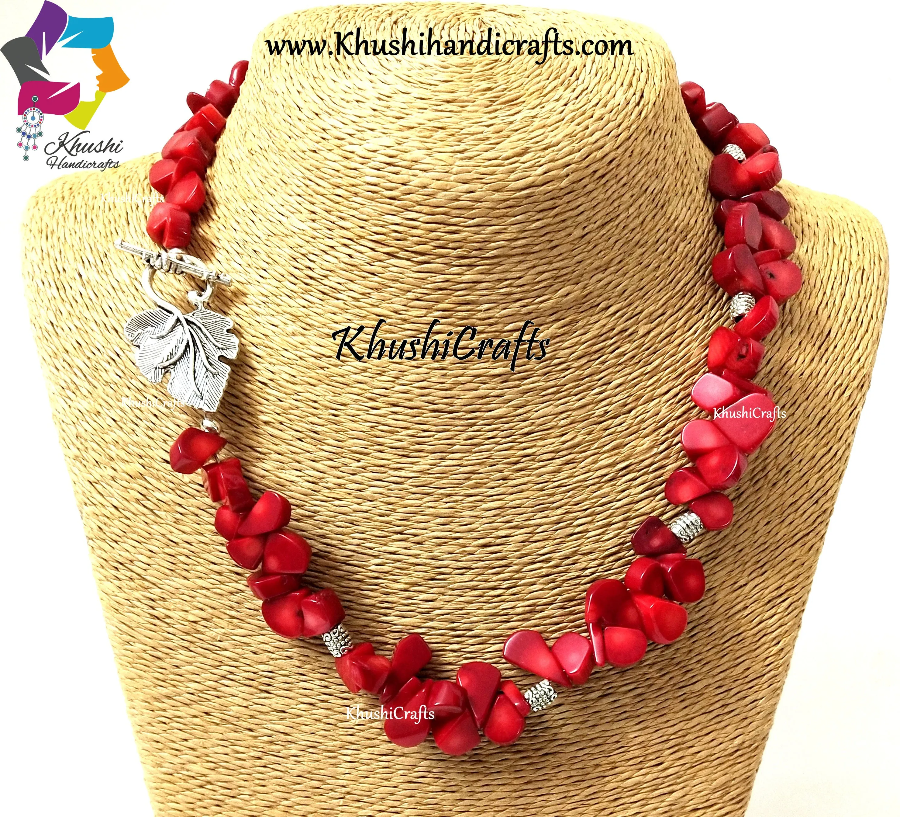 Red Designer Coral Necklace