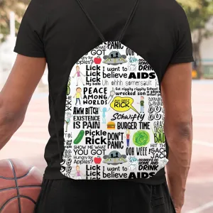 Rick And Morty Drawstring Bag