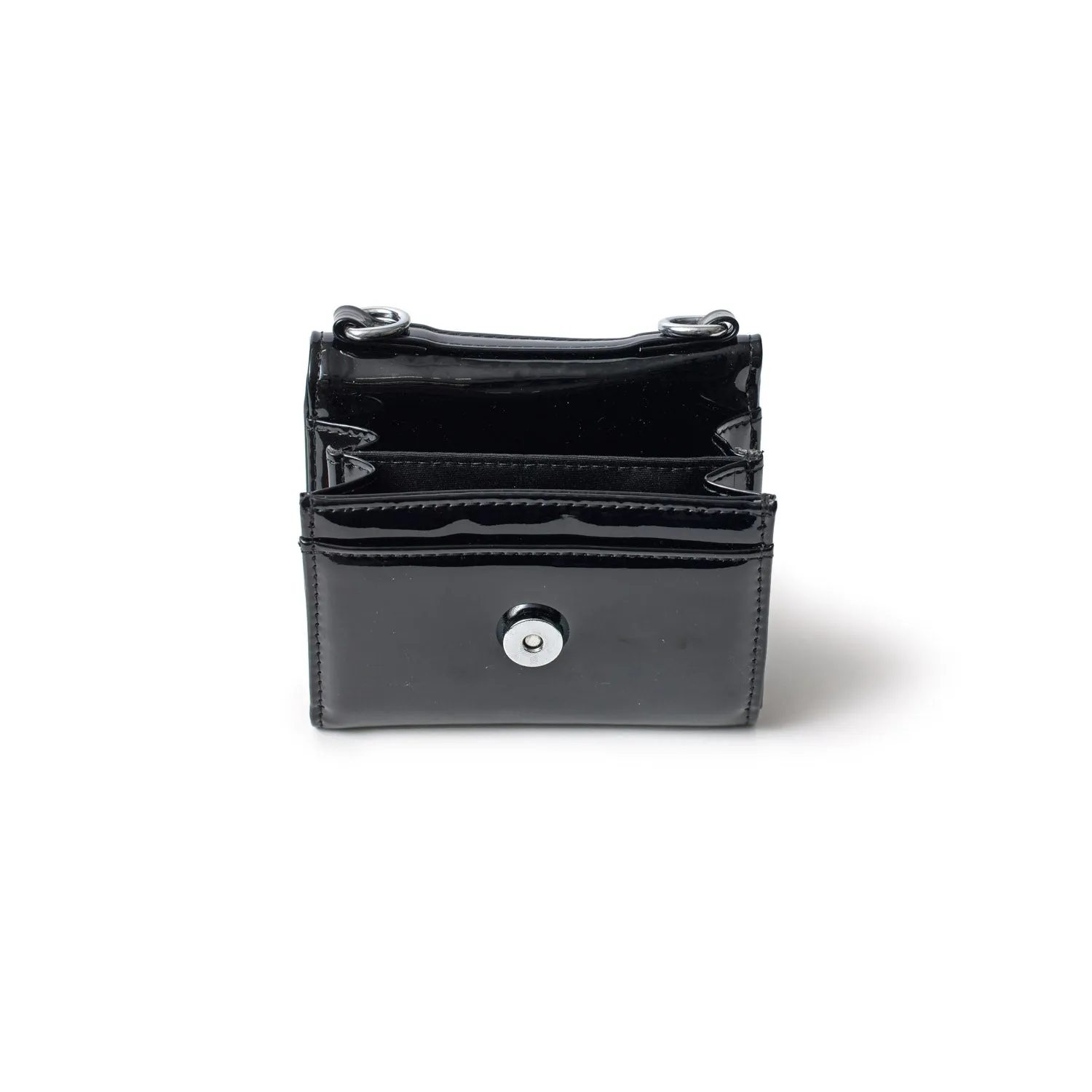 STANDARD MIRROR BLACK COMPACT WALLET