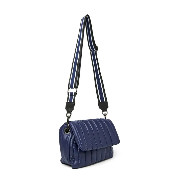 Think Royln - Bar Bag in Shiny Navy